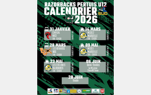 Calendrier U12