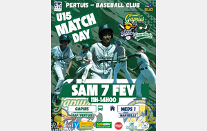 Championnat 15U déplacement MARSEILLE 1 vs RAZORBACKS