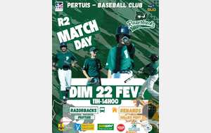 Championnat R2 déplacement GAPEAU vs RAZORBACKS