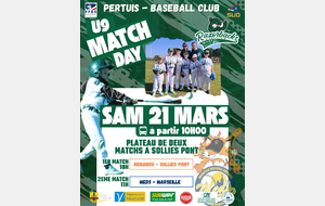 Championnat 9U déplacement GAPEAU vs RAZORBACKS