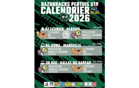 Calendrier U10