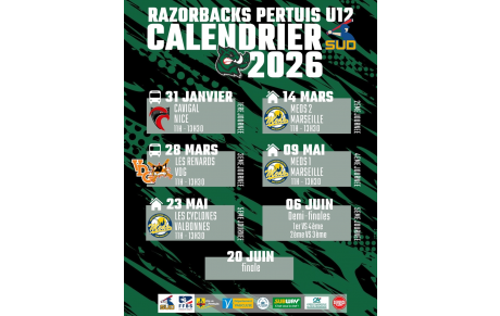 Calendrier U12